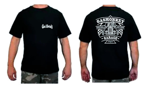 Camiseta Adulto Gas Monkey Garage Custom Hot Roads F/v - 040