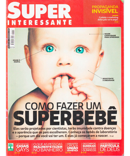 Revista Super Interessante Como Fazer Um Super Bebê Nº 301
