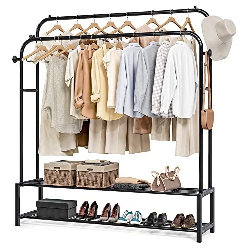 Joiscope   Rack Portátil De Doble Barra Para Colgar Ropa, Ra