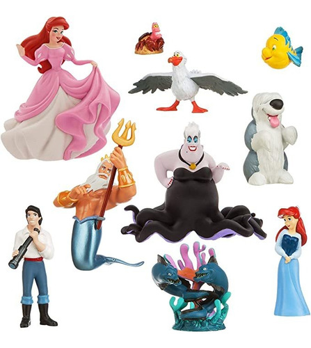 Disney - Juego De Figuras De La Sirenita Edición De Lujo