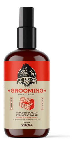 Grooming Para Cabelo Em Spray Barba Negra 230ml Don Alcides