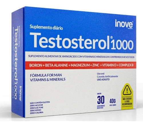 Kit Testosterol1000 Com 3 Unidades De 30 Comprimidos Cada