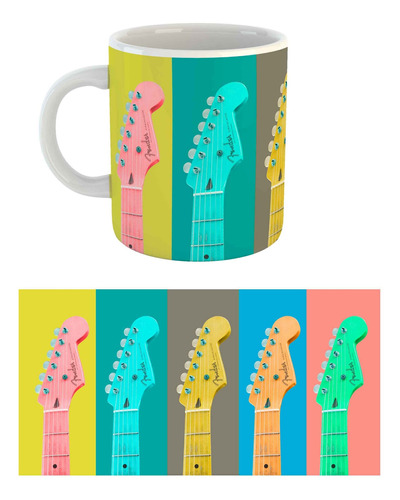 Taza Guitarras Música Instrumentos |de Hoy No Pasa| 3