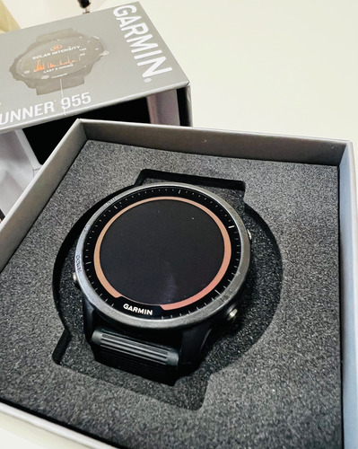 Garmin Forerunner 955 Solar Preto Milanese Preto (Usado)