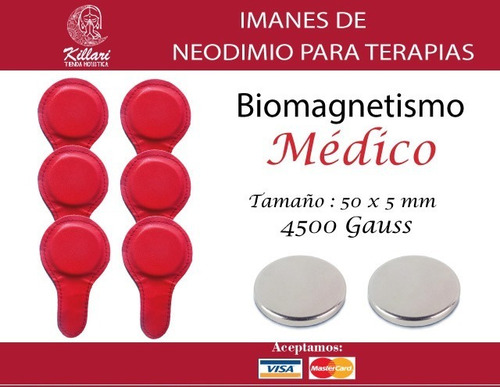 Iman De Neodimio 50mm*5mm -  Biomagnetismo Y Magnetoterapia