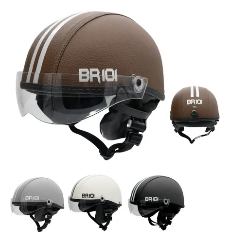 Capacete Coquinho Scooter Bike Moto Elétrica Viseira Cristal — foto 1