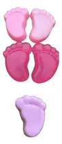 Comprar 140 Jabones De Recuerdo Piecito Baby Shower Con Tarjeta 