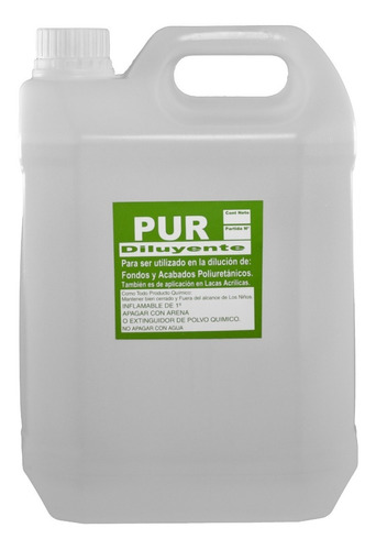 Diluyente Pu Base Poliester Barniz .x 5 L Oferta!!!