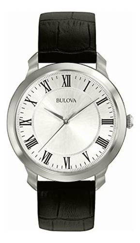 Reloj Bulova Dress, 41mm, Pulsera De Piel De Becerro