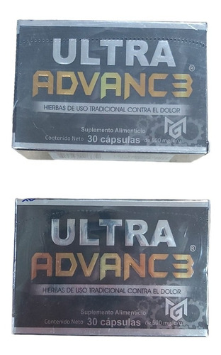 Ultra Advance Con Magnesio 2 Cajas Con 30 Caps 500 Mg Sabor Sin Sabor