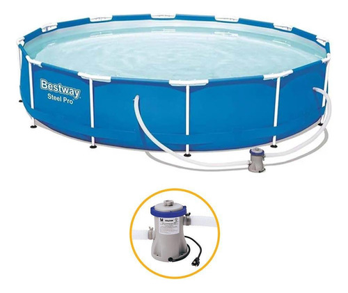 Piscina Estrutural 6.473 Litros Bomba Filtro 220v Bestway