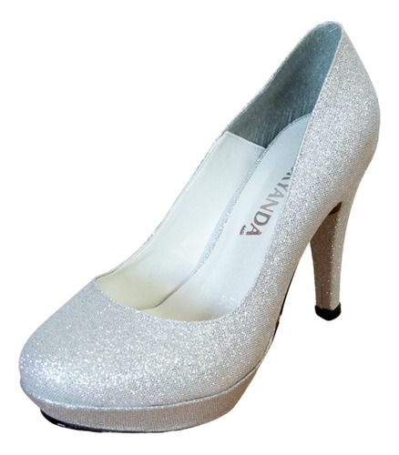 Zapatilla Mujer Vestir Plata D Marco - Manolo 266-1/2l