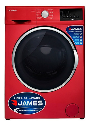 Lavarropas James Lr 1008 6 Kg Rojo 1000rpm 15 Prog Gtía Jame