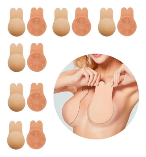 6 Unidades Bra Push Up Invisible Para Bustos Senos Pack X6