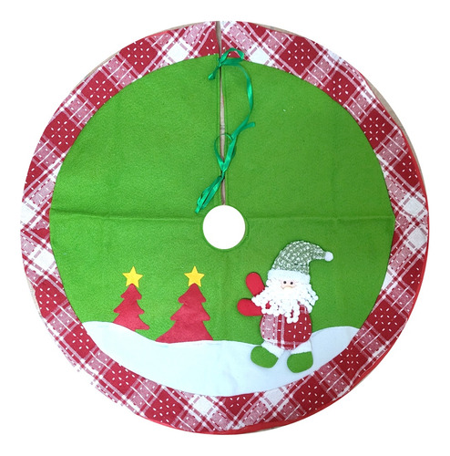 Saia Para Árvore De Natal Papai Noel Tricot Funny Luxo 90cm