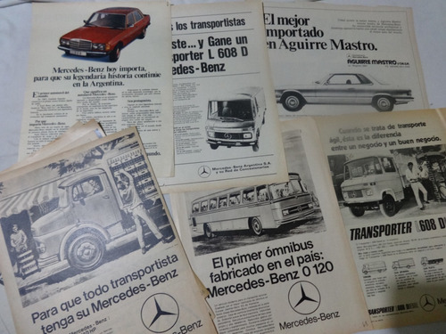 12 Publicidad Camion Mercedes Antiguo 911 1112 Colectivo 120