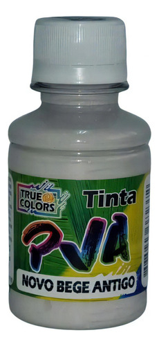 Tinta Pva Fosca Artesanato 100ml True Colors Cores Diversas Cor Bege Antigo
