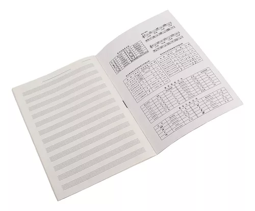 Libreta de Pentagramas 36 Páginas OntaRyon Bloc de Notas del Manuscrito Musical Libros de Composición para Músicos 