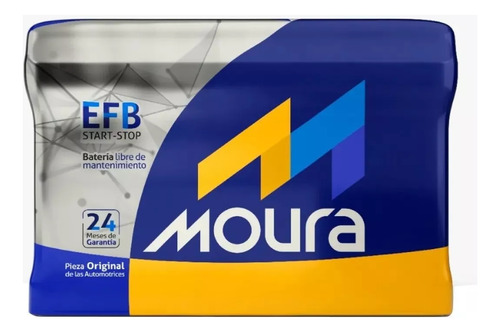 Bateria Moura Start-stop 12x80 80ah Mf80cd - Tecnologia Efb