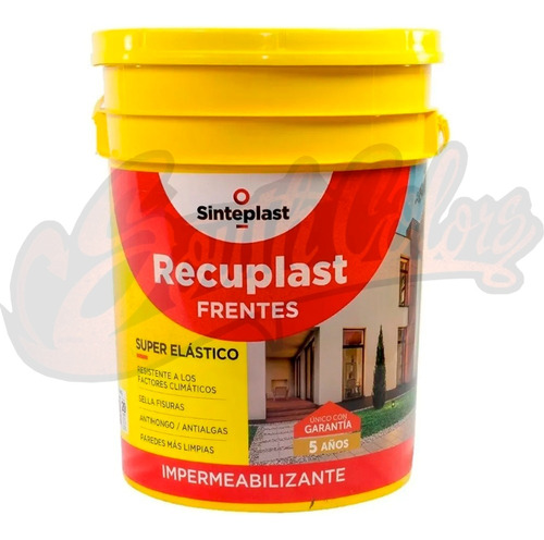 Pintura Recuplast Frentes Impermeabilizante 10 Lt Sinteplast