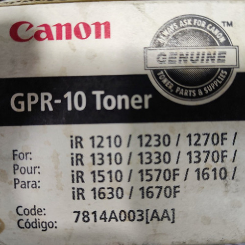 Legitimo Gpr10 Canon 1210 1230 1270 1310 1330