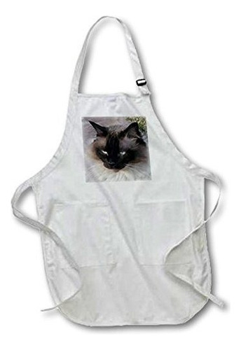 3drose Apr_1220_4 22 By 30-inch Siamese Cat Apron With 