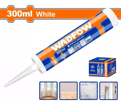 Wadfow Wgq2t30 Sellador Adhesivo Silicona Blanco 280ml
