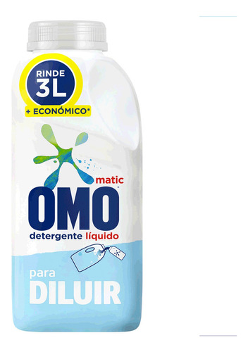 Omo Detergente Líquido Para Diluir 500 Ml (rinde 3 L)