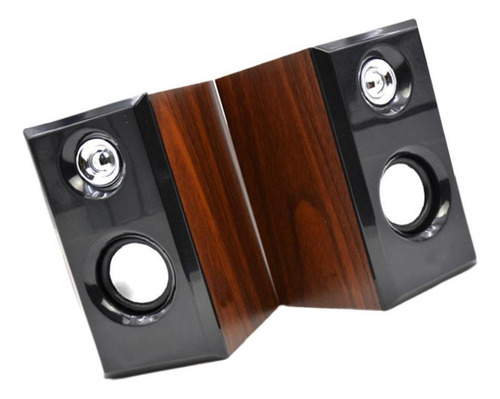 . 2x Altavoces De Madera Altavoces Portátiles De Alto