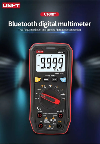 Multímetro Digital Uni-t Ut60bt Con Bluetooth 1000 V Ac Dc