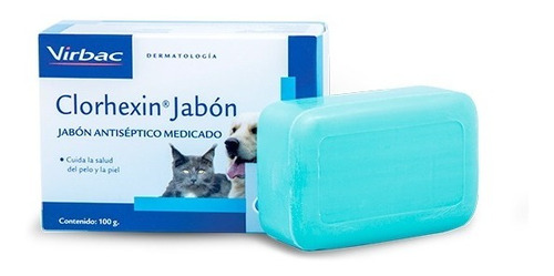 Jabon Clorhexin Virbac  X 100 Grs  Para Perros Y Gatos 