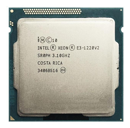 Procesador Intel Xeon E3-1220 V2 CM8063701160503  de 4 núcleos y  3.5GHz de frecuencia