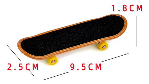 Su Kit 16 Unidades Finger Skate Mini Monopatín Color For