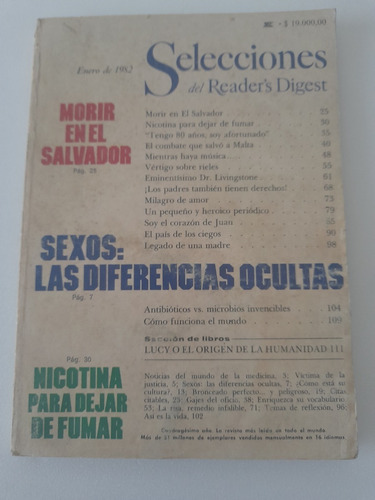 Revista Selecciones Del Readers Digest Enero 1982 Español