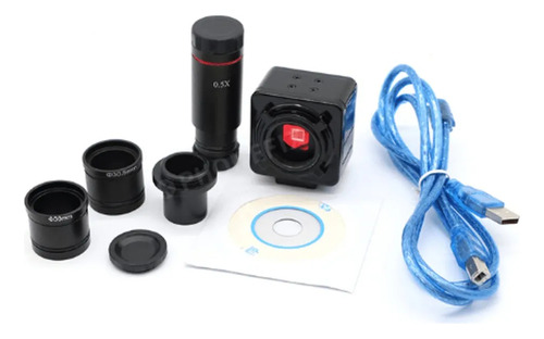 Microscópio Trinocular 2000x Acromatico C/ Câmera 5mp Usb