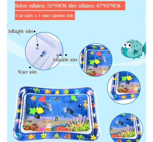 Alfombrilla De Agua Inflable Water Gun Variety Atrae La Fuer