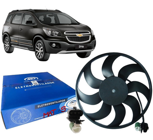 Eletroventilador Ventoinha Chevrolet Spin 1.8 2014 Com Ar