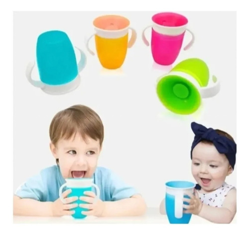 Vaso Antiderrame 360° Para Bebes Y Niños Entrenamiento