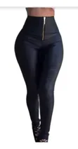 Comprar Pantalón Leggins Vinipiel Cierre Tiro Alto Control Abdomen 