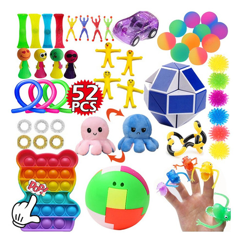/ Juego De 52 Juguetes Fidgets Fidget Toy Grande Niño