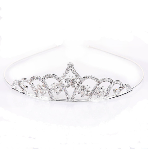 Coroa Tiara Princesa Infantil Enfeite Daminha Casamento Debu