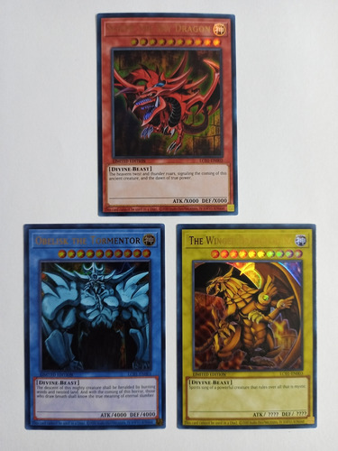 Dioses Egipcios Slifer, Obelisk & Ra - Ultra Rare     Lc01