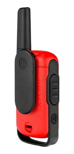 Comunicador de radio Motorola Talkabout T110br, 25 km, rojo y negro, 2 unidades