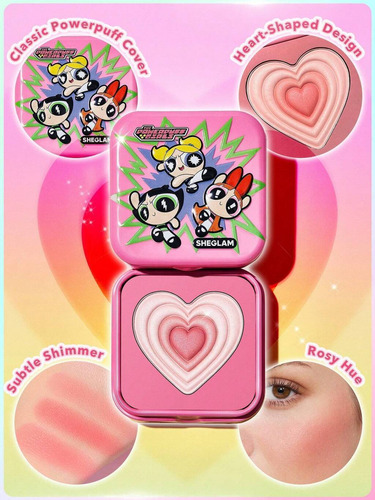 Blush Tough Love Shimmer Las Chicas Superpoderosas - Sheglam Utonium
