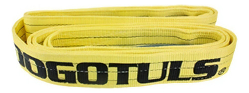 Banda Plana Poliéster Ojo-ojo 3t 3m Color Amarillo
