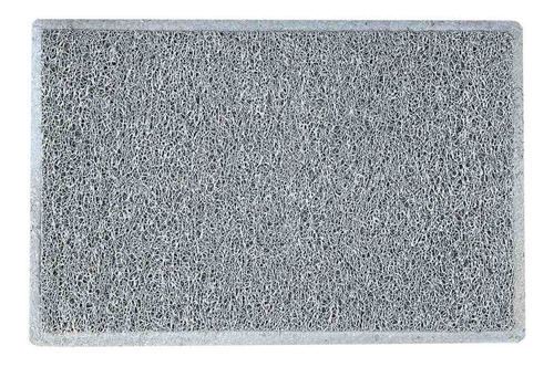 Imagen 2 de 4 de Felpudo De Goma Antideslizante Gris 40x60cm Carpetshop