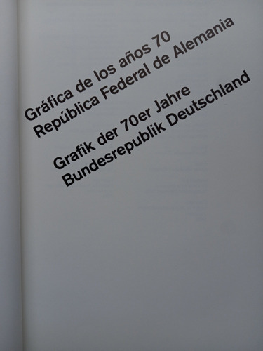 Grafica De Los Años 70 Republica Federal De Alemania