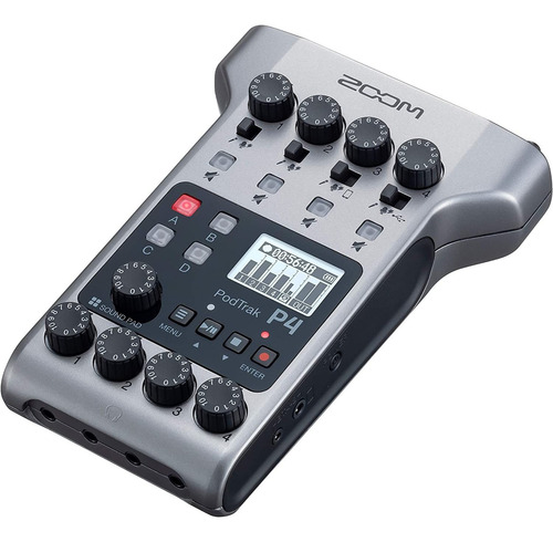 Grabadora Zoom Zp4-bstk Para Podcasting Multitrack Msi