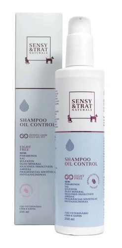 Sansy & Trat 250ml Shampoo Oil Control Para Cães E Gatos