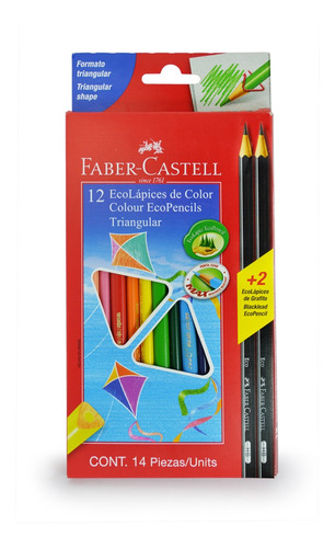 Lapices De Colores Triangular 12 Colores Faber-castell